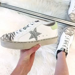 Indie Collection Zebra Platform Sneakers