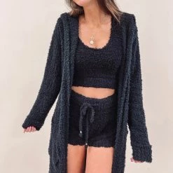 Indie Mae Comfy Lounge Tank - Black Clothes