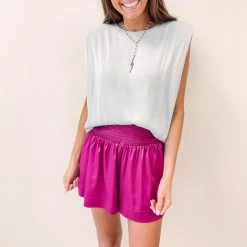 Indie Collection Adair Shorts - Magenta New Arrivals