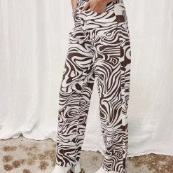 Indie Collection Bottoms Printed Denim Pants