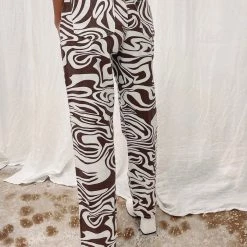 Indie Collection Bottoms Printed Denim Pants