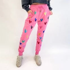 Indie Collection Heart These Joggers - Queen Of Sparkles Lounge Bottoms