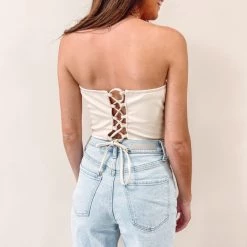 Indie Collection Simone Faux Leather Top New Arrivals