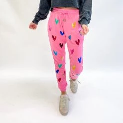 Indie Collection Heart These Joggers - Queen Of Sparkles Lounge Bottoms