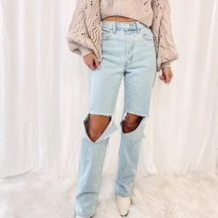 Indie Collection Ashton Light Wash Dad Jeans New Arrivals