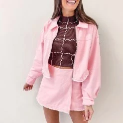 Indie Collection Candace Pink Jacket