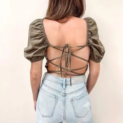 Indie Collection New Arrivals Avani Top - Olive