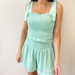 Indie Mae Adair Smocked Shorts (Multiple Colors) USA Collection