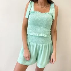 Indie Mae Adair Smocked Shorts (Multiple Colors) USA Collection