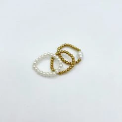 Indie Collection Pearl Ring Set New Arrivals