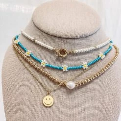 Indie Collection The Tulum Daisy Necklace Vacay Collection