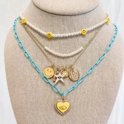 Indie Collection Smile Necklace Charm Set New Arrivals