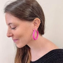 Indie Collection The Amanda Pink Hoops