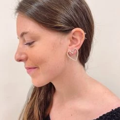 Indie Collection The Cupid Crystal Heart Earrings New Arrivals