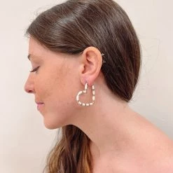 Indie Mae Jewelry The Leah Heart Earrings