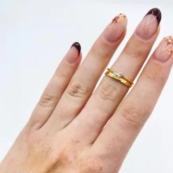 Indie Collection Thin Gold Ring Set