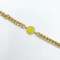 Indie Collection New Arrivals Smiley Face Chain Bracelet