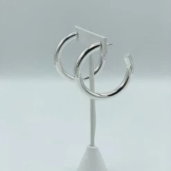 Indie Mae Jewelry Thick Silver Hoop