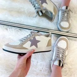 Indie Collection Baller Sneakers - Lilac Star New Arrivals