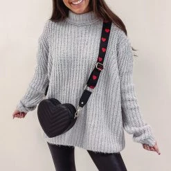 Indie Collection New Arrivals Heart Guitar Crossbody Strap