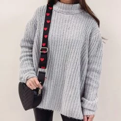 Indie Collection New Arrivals Heart Guitar Crossbody Strap