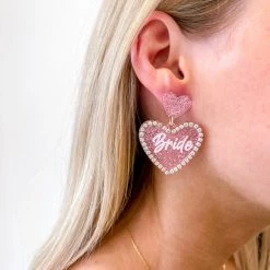 Indie Collection Glitter Bride Earrings
