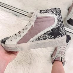 Indie Collection Lilac/Black High Top Sneakers