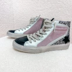 Indie Collection Lilac/Black High Top Sneakers