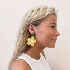 Indie Collection Yellow Flowers Earrings