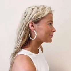 Indie Collection Ashley Pearl Hoops