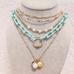 Indie Collection New Arrivals Gracie Beaded Choker Necklace