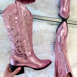 Indie Collection Danilo Boot- Pink Metallic New Arrivals