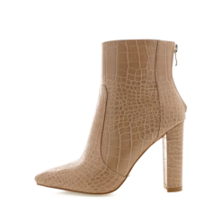 Indie Mae Billini Kourt Bootie In Nude Croc