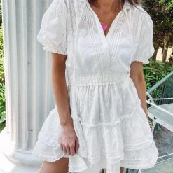 Indie Collection Paris Eyelet Dress USA Collection