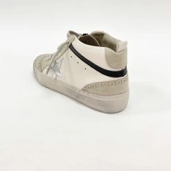 Indie Collection Off White Mid Top Sneakers