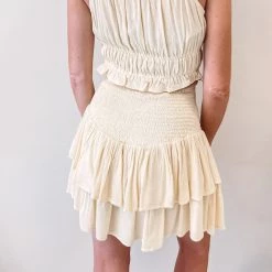 Indie Collection New Arrivals Sunny Smocked Skirt