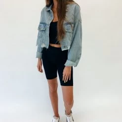 Indie Mae Clothes Distressed Denim Jacket
