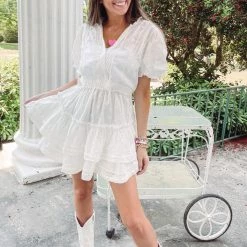 Indie Collection Paris Eyelet Dress USA Collection