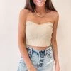 Indie Collection Ribbed Nude Tube Top Clothes