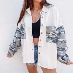 Indie Collection Camo Shacket New Arrivals