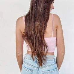 Indie Collection Pink Patchwork Top