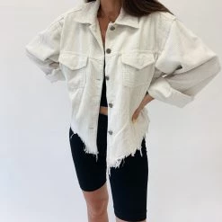 Indie Mae Cream Cord Jacket