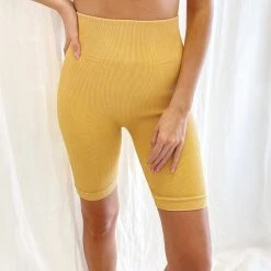 Indie Collection Vintage Wash Biker Shorts Seamless Essentials