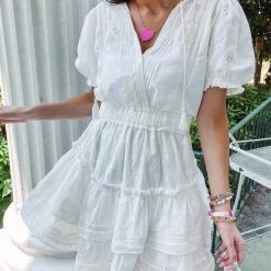 Indie Collection Paris Eyelet Dress USA Collection