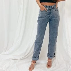Indie Mae Asymmetrical Jeans Bottoms