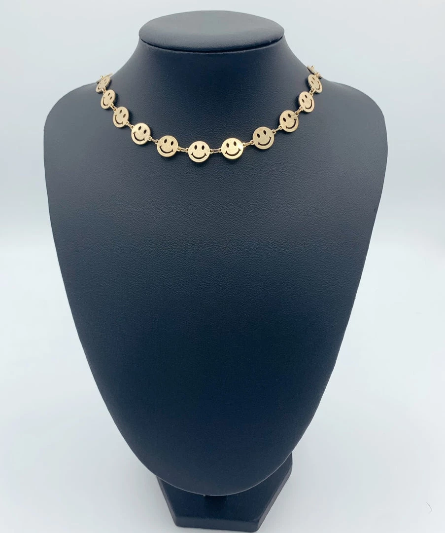 Indie Mae Smiley Choker Necklace Jewelry 1 Indie Mae Smiley Choker Necklace Jewelry