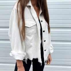Indie Mae Cream Cord Jacket