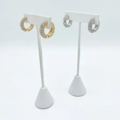 Indie Collection New Arrivals Icon Crystal Hoops