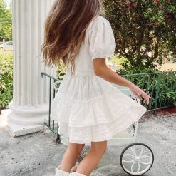 Indie Collection Paris Eyelet Dress USA Collection