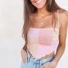 Indie Collection Pink Patchwork Top